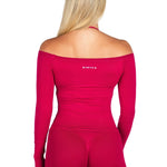 Off The Shoulder Top - Scarlett Ruby - Red - Kikiva Collection