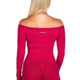 Off The Shoulder Top - Scarlett Ruby - Red - Kikiva Collection