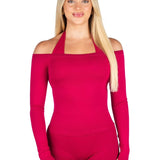 Off The Shoulder Top - Scarlett Ruby - Red - Kikiva Collection
