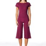 One Shoulder Top - Burgundy - Kikiva Collection