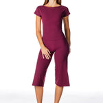 One Shoulder Top - Burgundy - Kikiva Collection