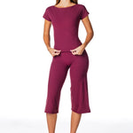 One Shoulder Top - Burgundy - Kikiva Collection