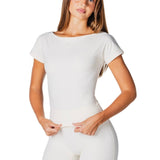 One Shoulder Top - Cream - Kikiva Collection