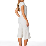 One Shoulder Top - Cream - Kikiva Collection