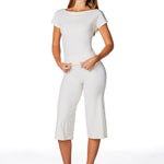 One Shoulder Top - Cream - Kikiva Collection