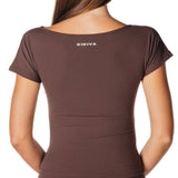 One Shoulder Top - Dark Choc - Kikiva Collection