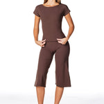 One Shoulder Top - Dark Choc - Kikiva Collection