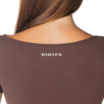 One Shoulder Top - Dark Choc - Kikiva Collection