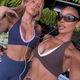 Racer Flow Capri's - Coffee - Kikiva Collection