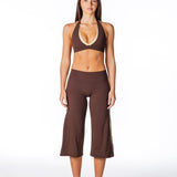 Racer Flow Capri's - Coffee - Kikiva Collection