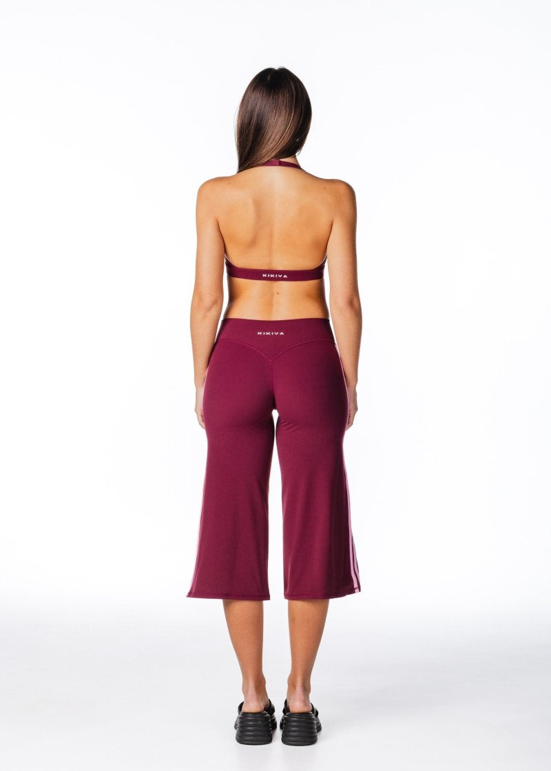 Racer Flow Capri's - Plum - Kikiva Collection