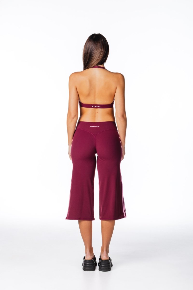 Racer Flow Capri's - Plum - Kikiva Collection