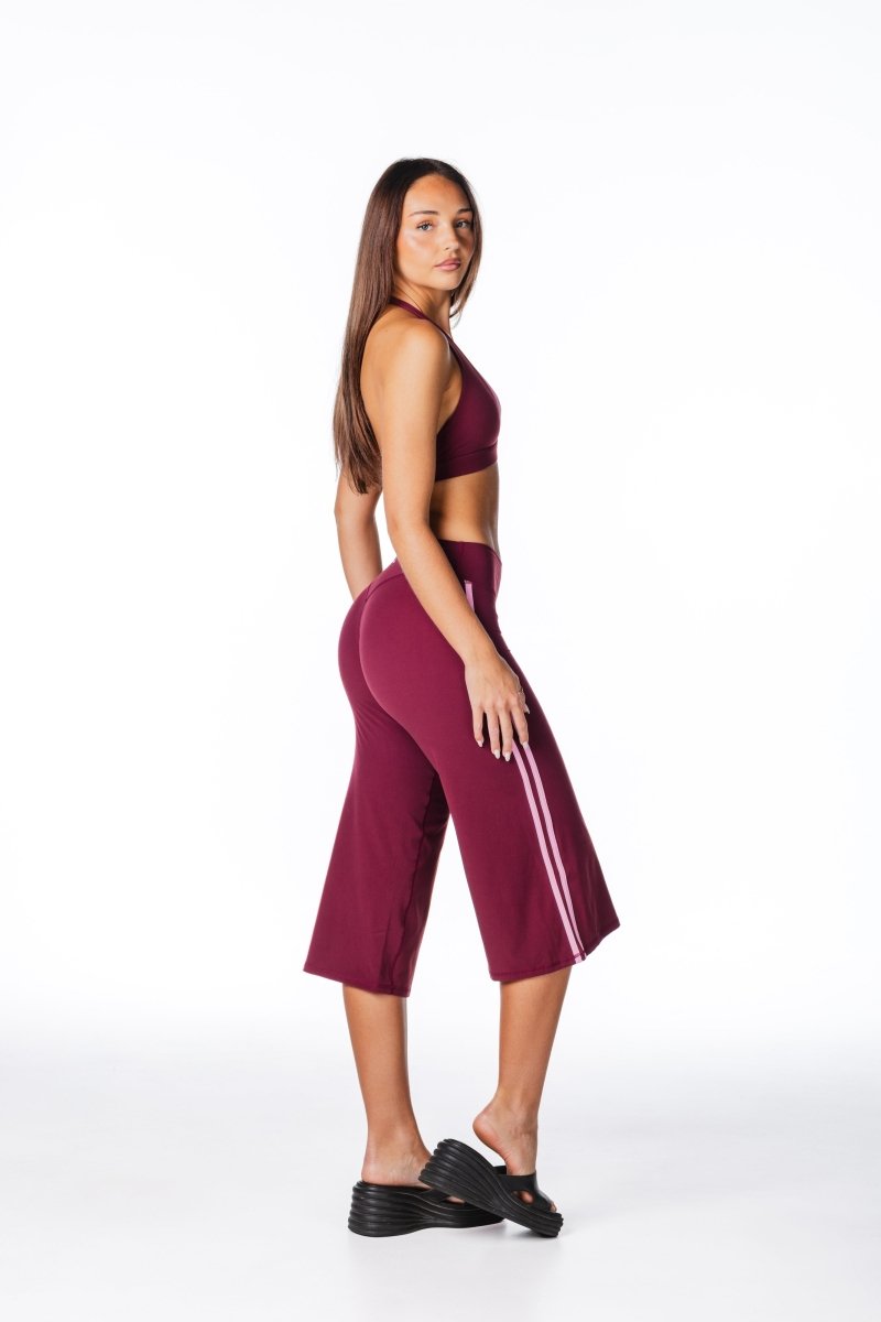 Racer Flow Capri's - Plum - Kikiva Collection