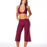 Racer Flow Capri's - Plum - Kikiva Collection