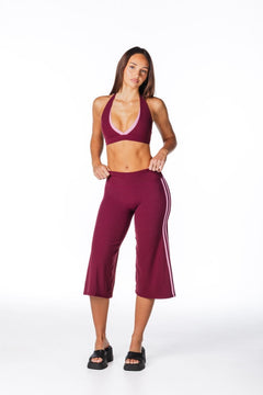 Racer Flow Capri's - Plum - Kikiva Collection