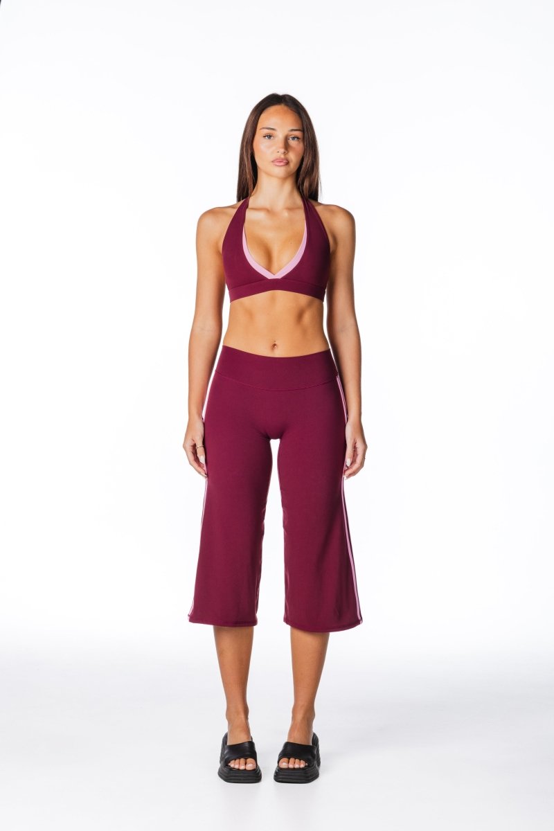 Racer Flow Capri's - Plum - Kikiva Collection