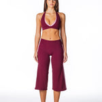 Racer Flow Capri's - Plum - Kikiva Collection