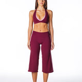 Racer Flow Capri's - Plum - Kikiva Collection