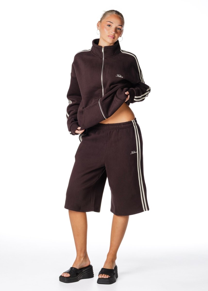 Racer Trackpant - Cocoa Brown - Kikiva Collection
