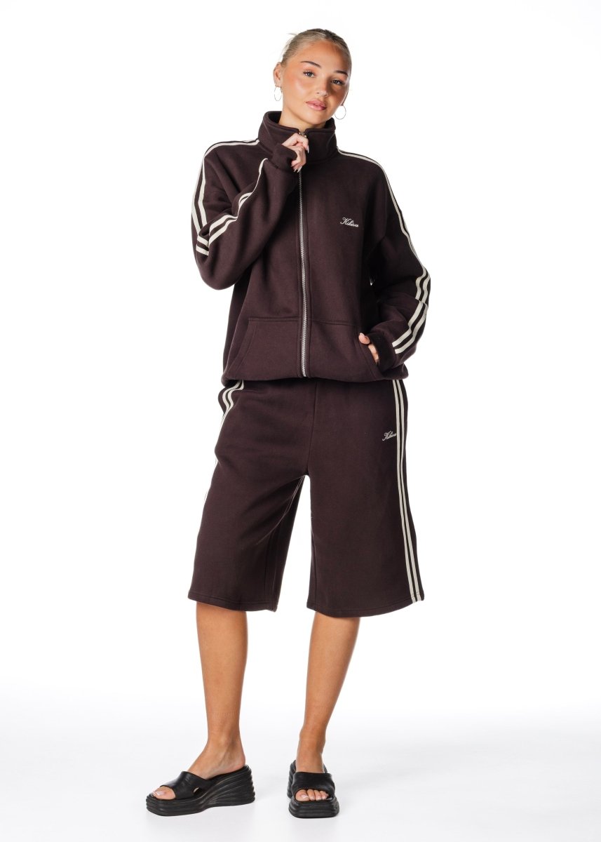 Racer Trackpant - Cocoa Brown - Kikiva Collection