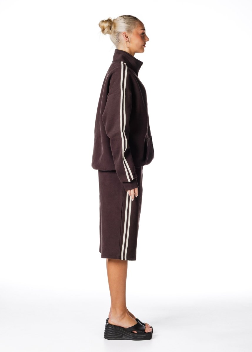 Racer Trackpant - Cocoa Brown - Kikiva Collection