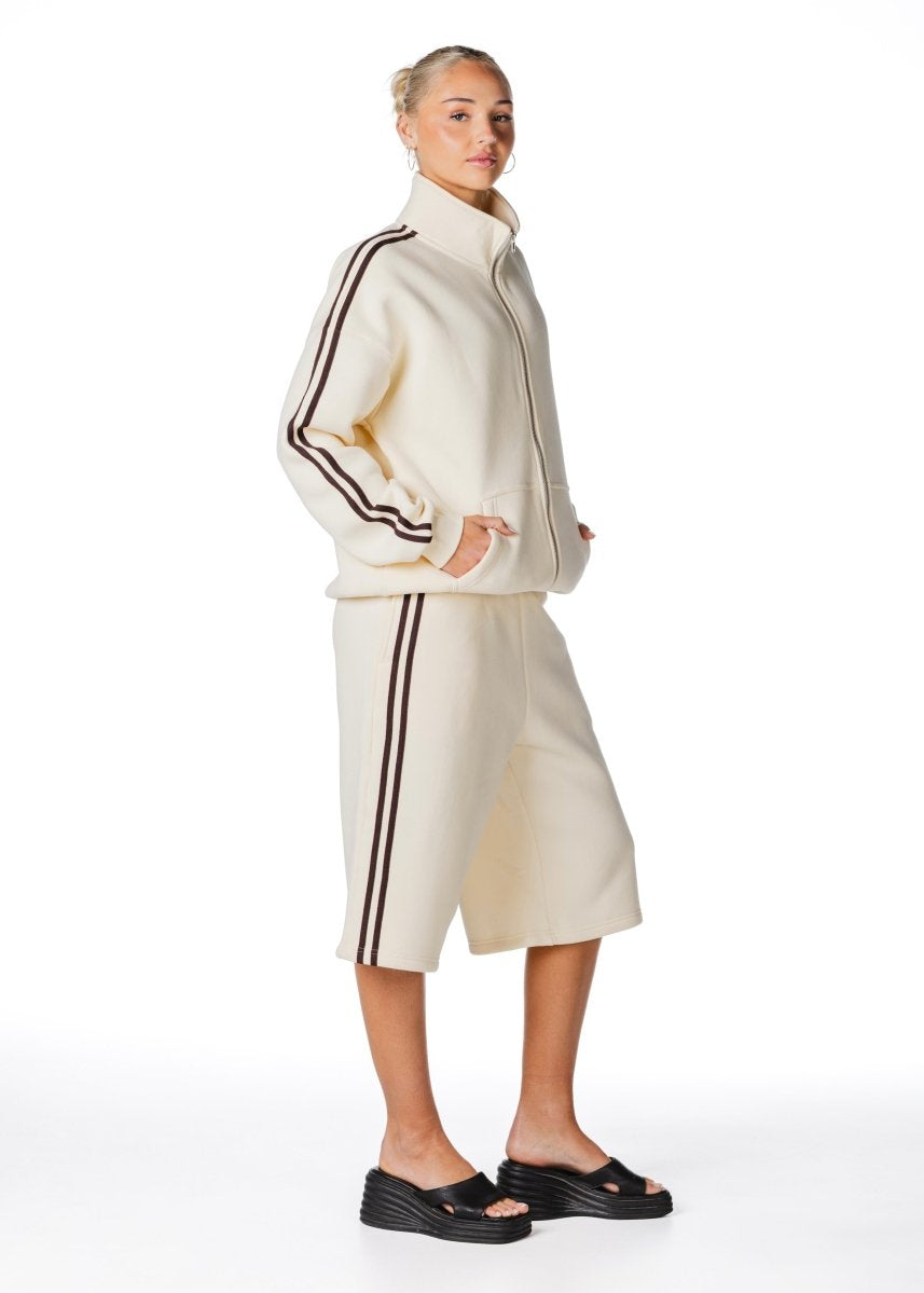 Racer Trackpant - Cream - Kikiva Collection