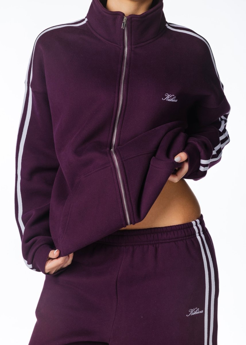 Racer Trackpant - Deep Berry - Kikiva Collection