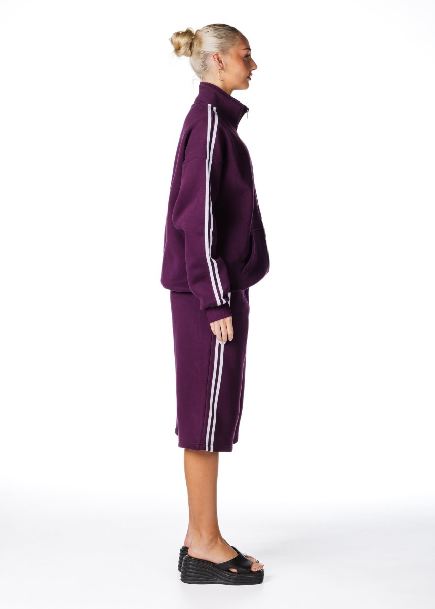 Racer Trackpant - Deep Berry - Kikiva Collection