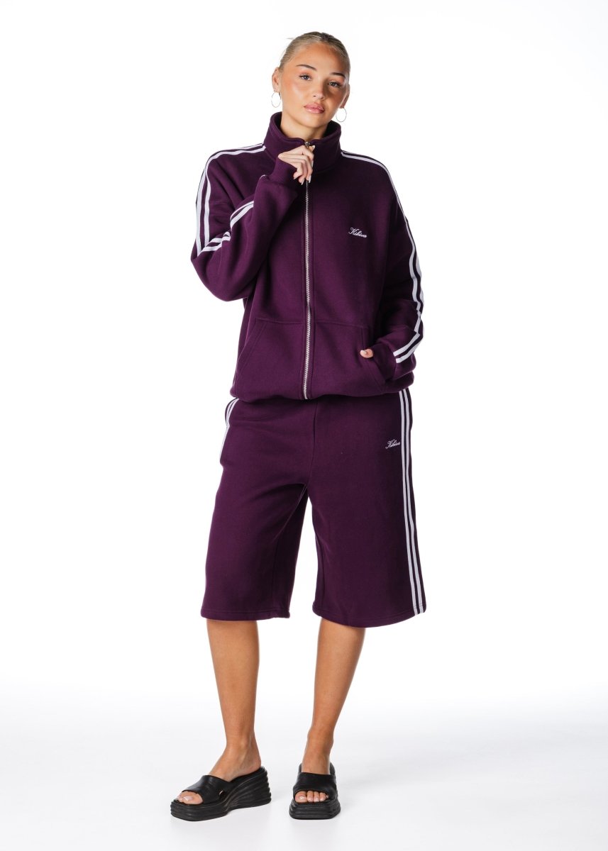 Racer Trackpant - Deep Berry - Kikiva Collection