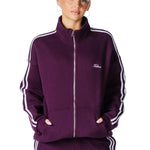 Racer Zip Jacket - Deep Berry - Kikiva Collection