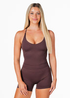 Seamless Capsule Singlet - Dark Choc - Kikiva Collection