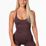 Seamless Capsule Singlet - Dark Choc - Kikiva Collection