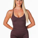 Seamless Capsule Singlet - Dark Choc - Kikiva Collection