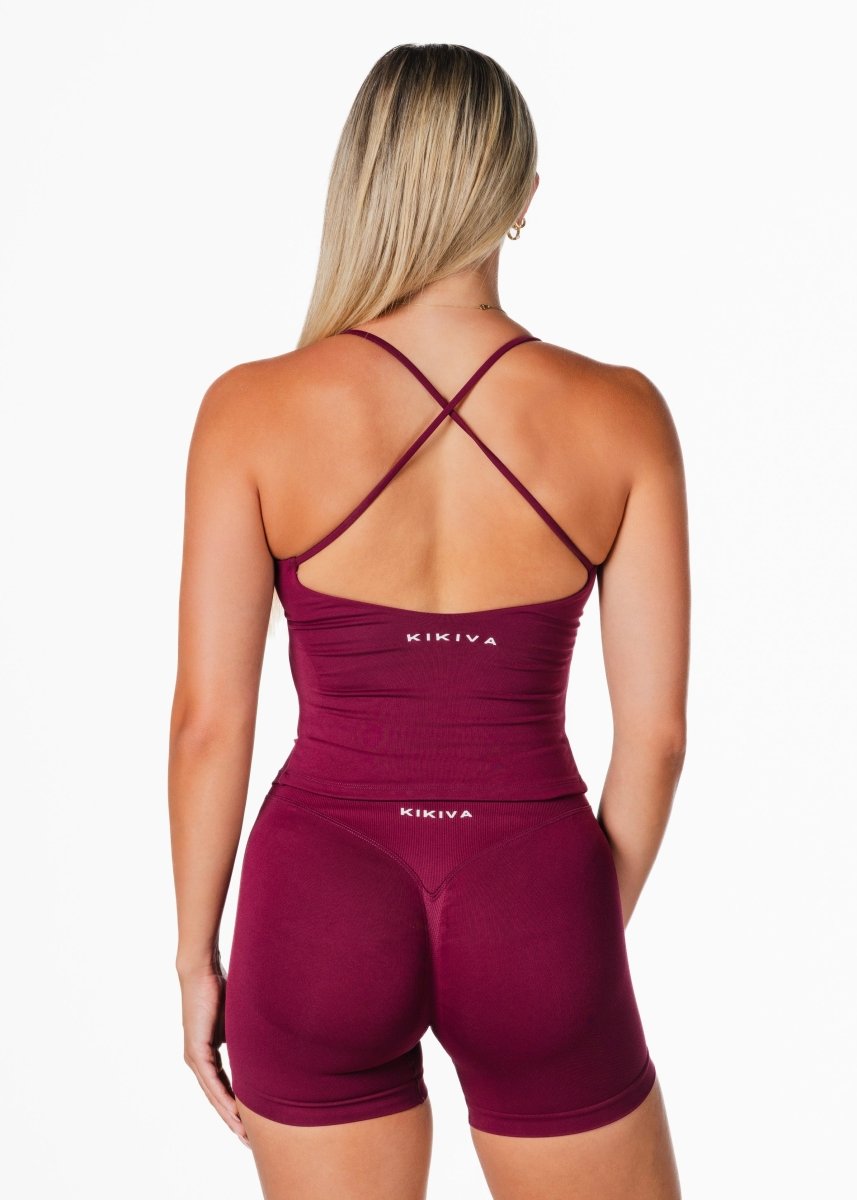 Seamless Capsule Singlet - Wine - Kikiva Collection