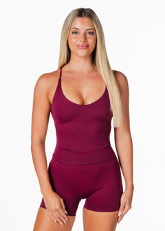 Seamless Capsule Singlet - Wine - Kikiva Collection