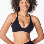 'Serenity' Crop - Black - Kikiva Collection