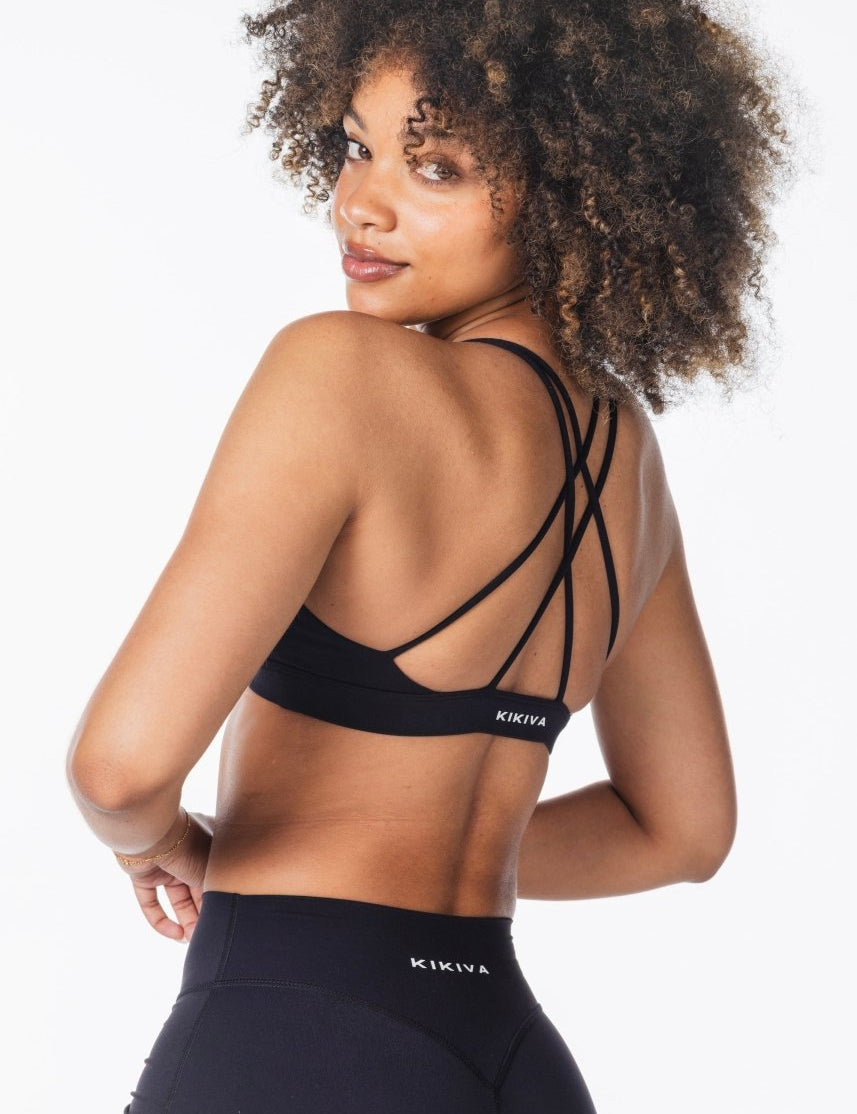 'Serenity' Crop - Black - Kikiva Collection
