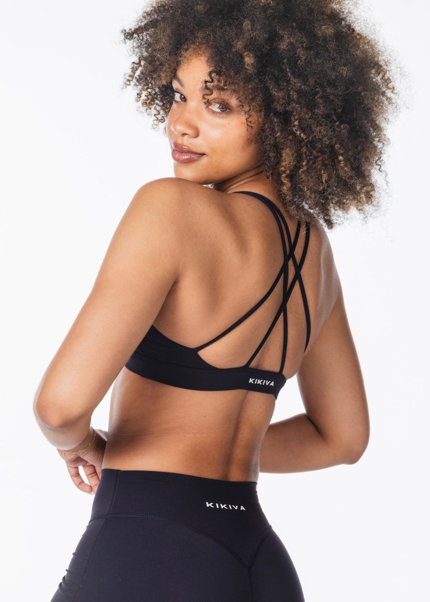 'Serenity' Crop - Black - Kikiva Collection