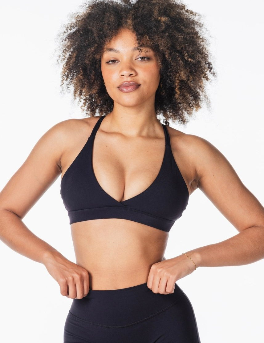 'Serenity' Crop - Black - Kikiva Collection