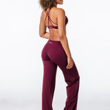 'Serenity' Crop - Burgundy - Kikiva Collection