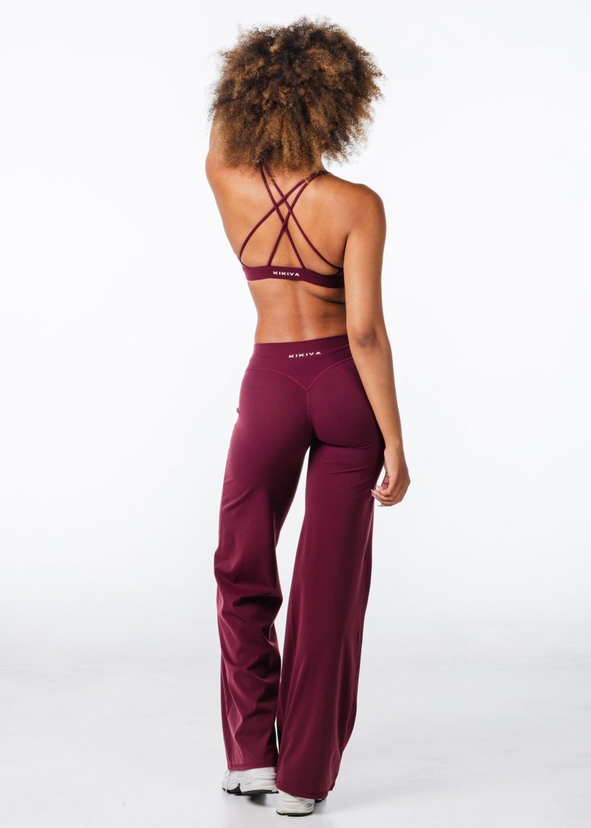 'Serenity' Crop - Burgundy - Kikiva Collection