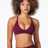 'Serenity' Crop - Burgundy - Kikiva Collection