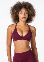'Serenity' Crop - Burgundy - Kikiva Collection