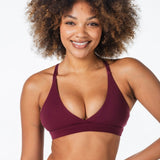 'Serenity' Crop - Burgundy - Kikiva Collection