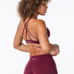'Serenity' Crop - Burgundy - Kikiva Collection