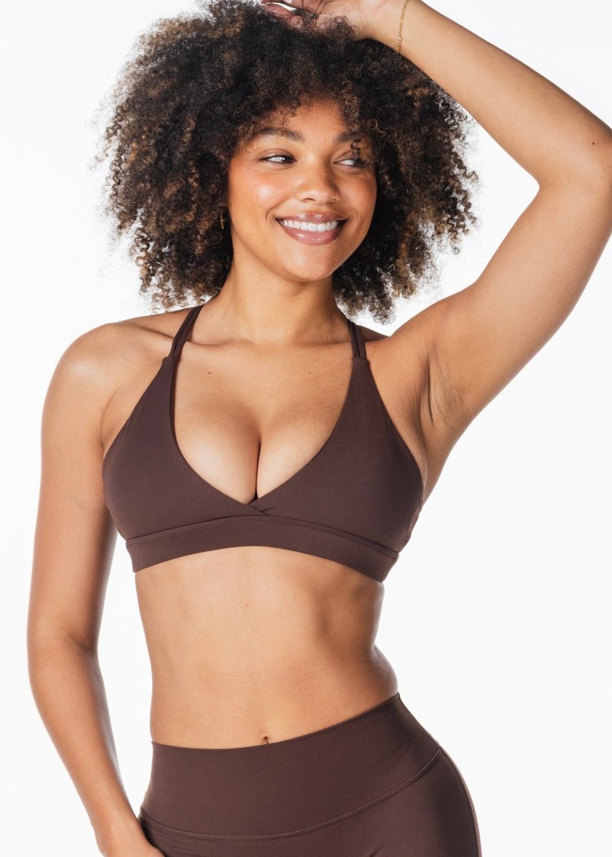 'Serenity' Crop - Dark Choc - Kikiva Collection