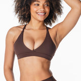'Serenity' Crop - Dark Choc - Kikiva Collection