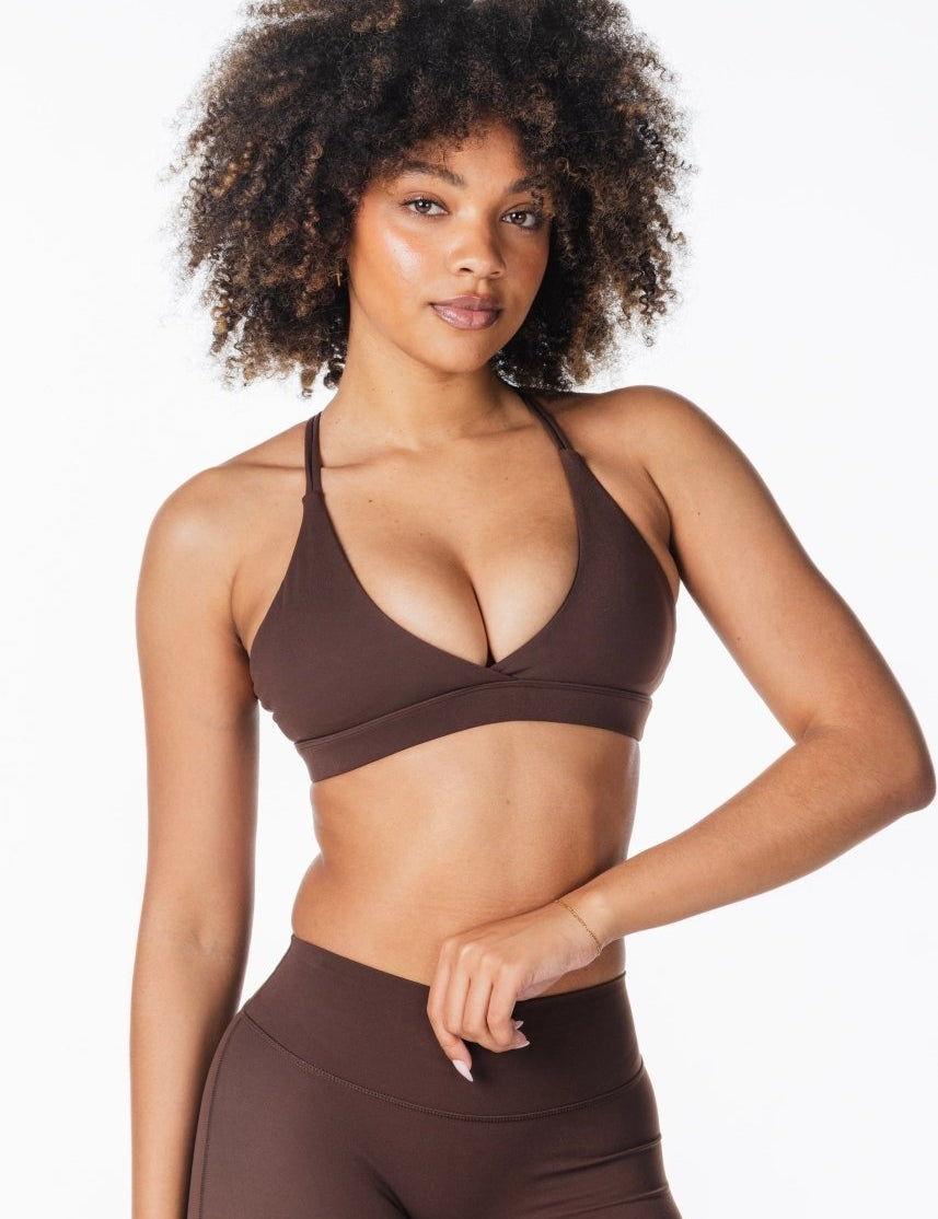 'Serenity' Crop - Dark Choc - Kikiva Collection