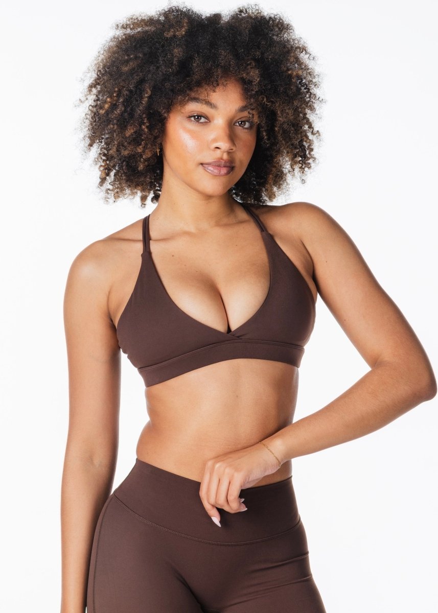 'Serenity' Crop - Dark Choc - Kikiva Collection