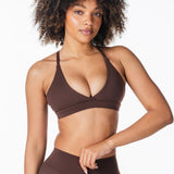 'Serenity' Crop - Dark Choc - Kikiva Collection